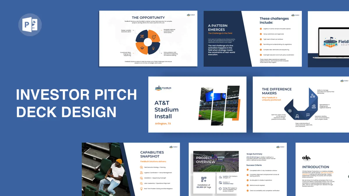 Investor Pitch Decks — presentation design by Redesign Presentation