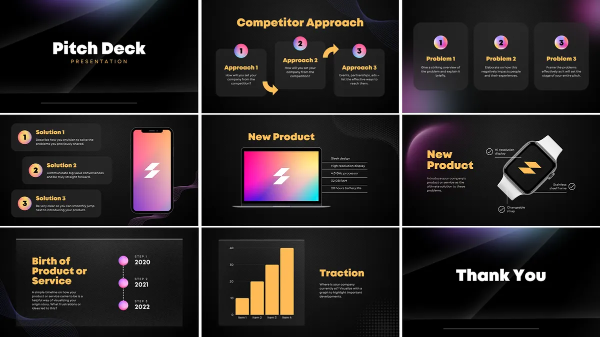 Investor Pitch Decks — presentation design by Redesign Presentation