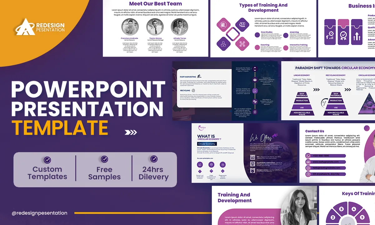 Templates & Design Systems — presentation design by Redesign Presentation