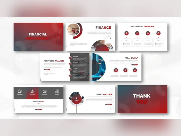 Corporate financial services presentation design