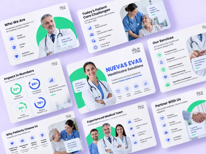 Healthcare services sales pitch deck