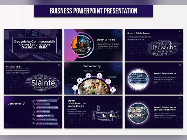 Business PowerPoint presentation for a community organisation